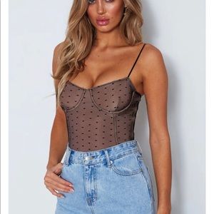White Fox Boutique Bustier Bodysuit